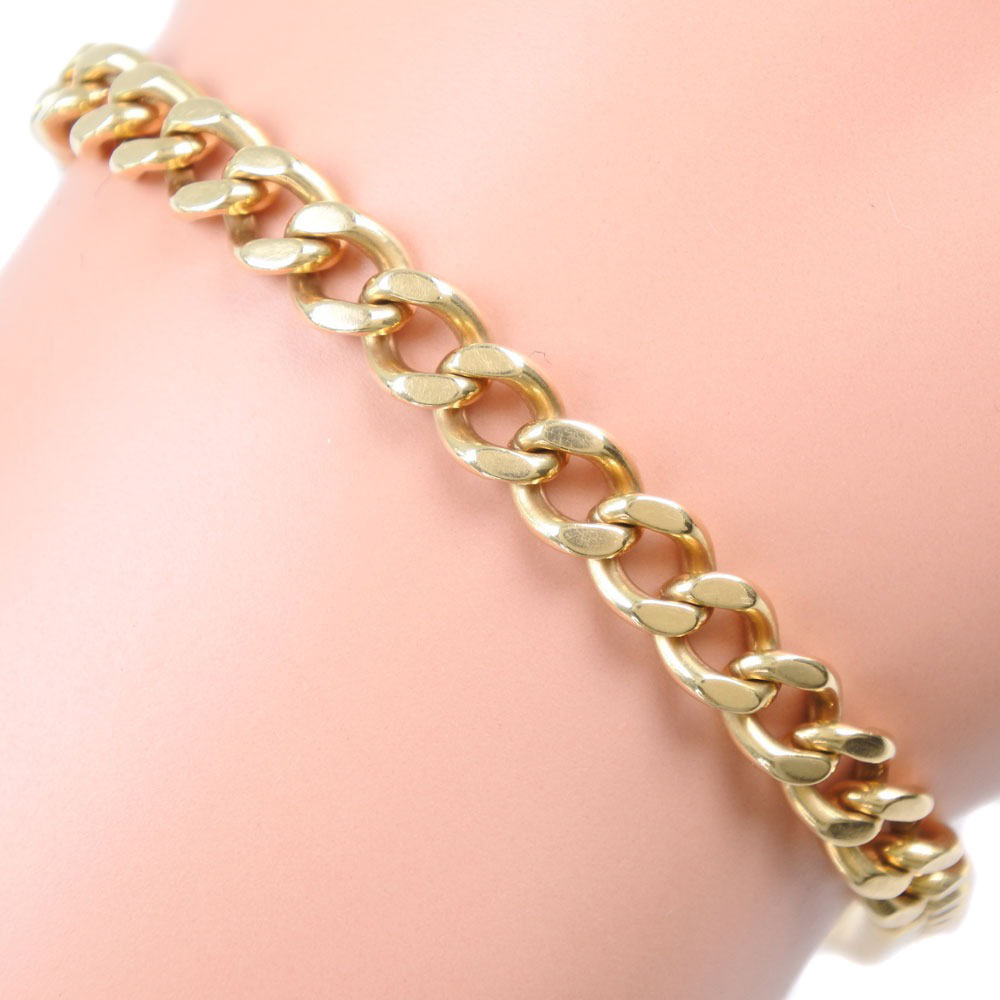 人気が高い ランクa 中古 メンズ ブレスレット K18イエローゴールド 2面シングル 喜平 ブレスレット Www Admira Com