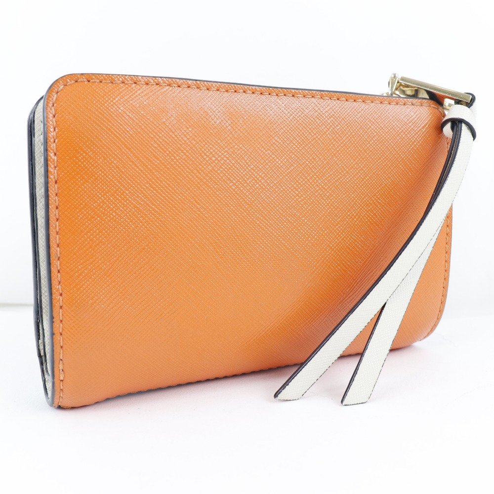 Marc By Marc Jacobs マークバイマークジェイコブス カーフ 青 オレンジ 白 レディース 二つ折り財布 中古 Smasell スマセル 公式通販 サスティナブルアウトレットモール スマセル