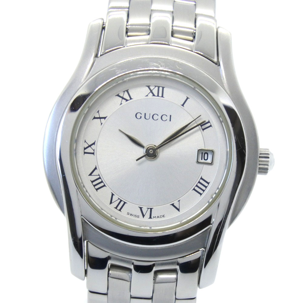 GUCCI 5500L Watches Stainless Steel Women SilverDial | eBay
