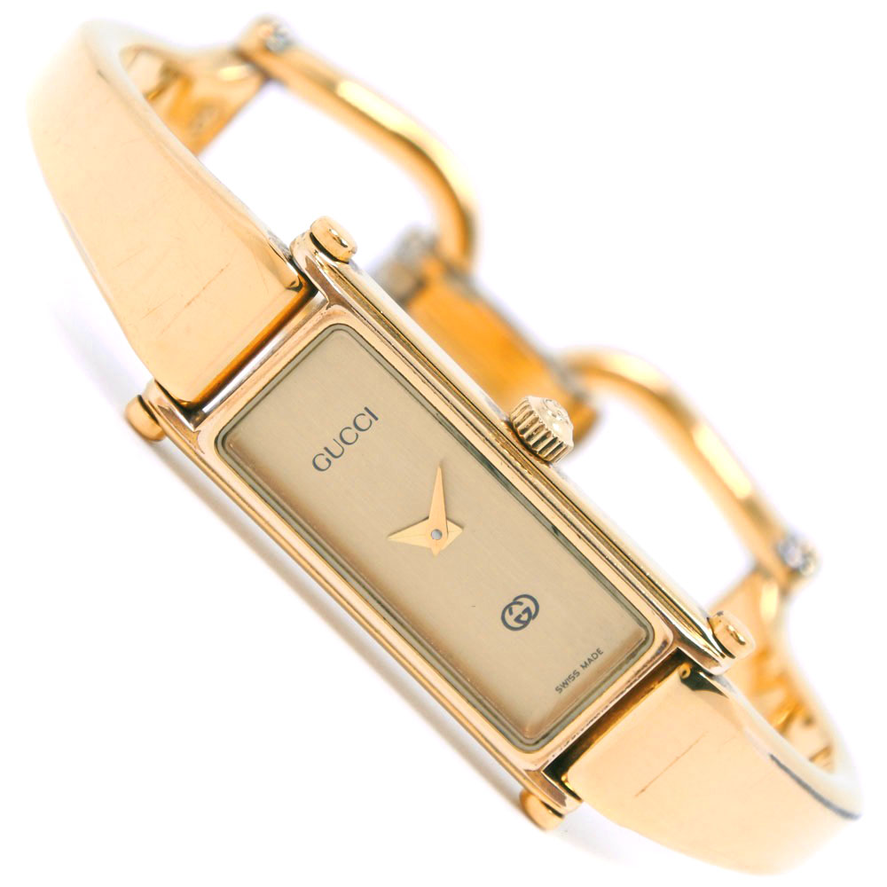 GUCCI 1500 Watches Gold Plated Women goldDial | eBay