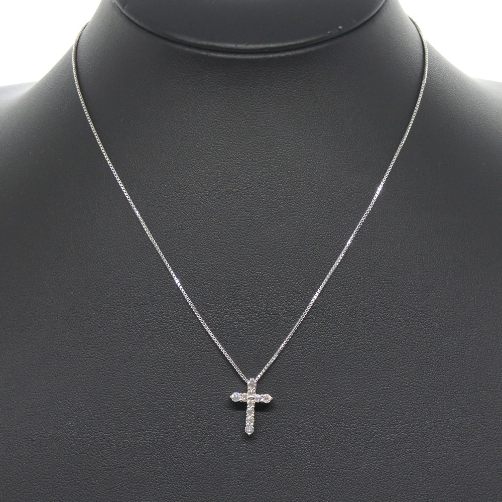 TASAKI cross Necklace diamond/Pt900Platinum/Pt850Platinum Women | eBay