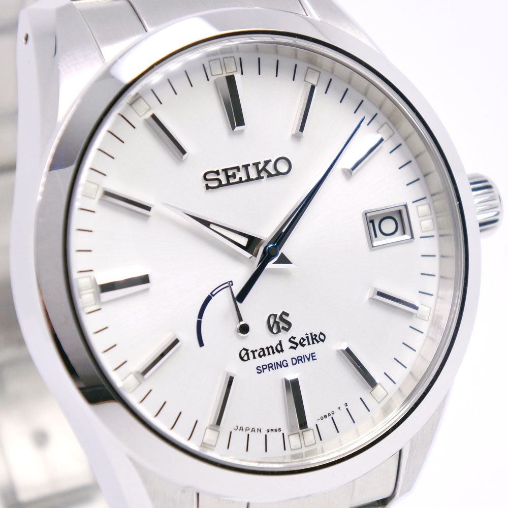 【SEIKO】セイコー グランドセイコー スプリングドライブ 9R65-0BM0 SBGA099 ステンレススチール 自動巻き パワーリザーブ メンズ  白文字盤 腕時計【中古】