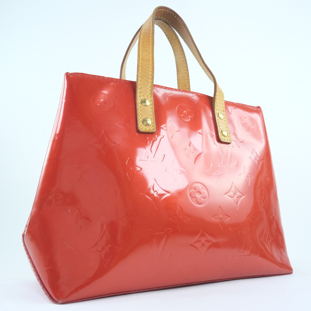 LOUIS VUITTON M91088 Lead PM Handbag Red Monogram Vernis Women | eBay