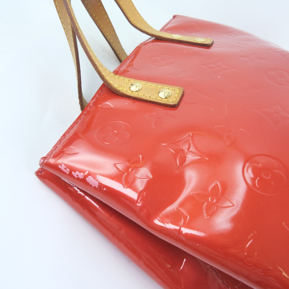 LOUIS VUITTON M91088 Lead PM Handbag Red Monogram Vernis Women eBay