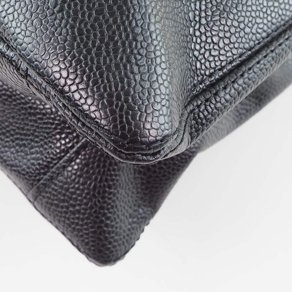 CHANEL】シャネル トート マットキャビアスキン 黒 レディース トート 