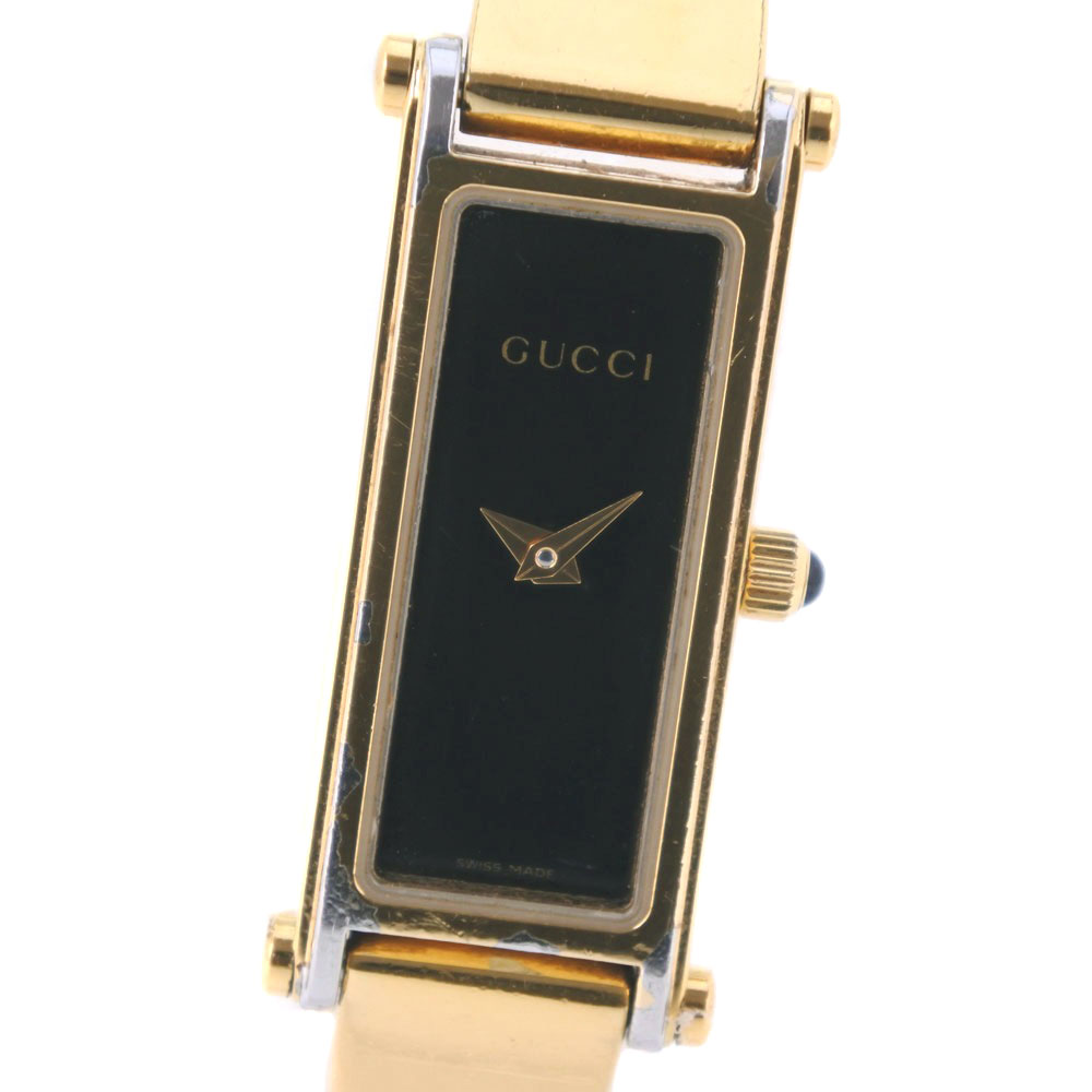 Gucci 1500 л часы золото/черный 