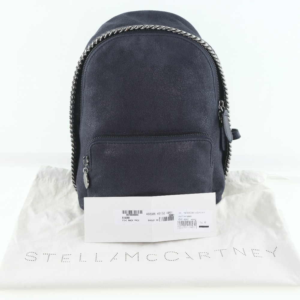 【Stella McCartney】ステラマッカートニー バックパック レザー ネイビー ユニセックス リュック・デイパック【中古】