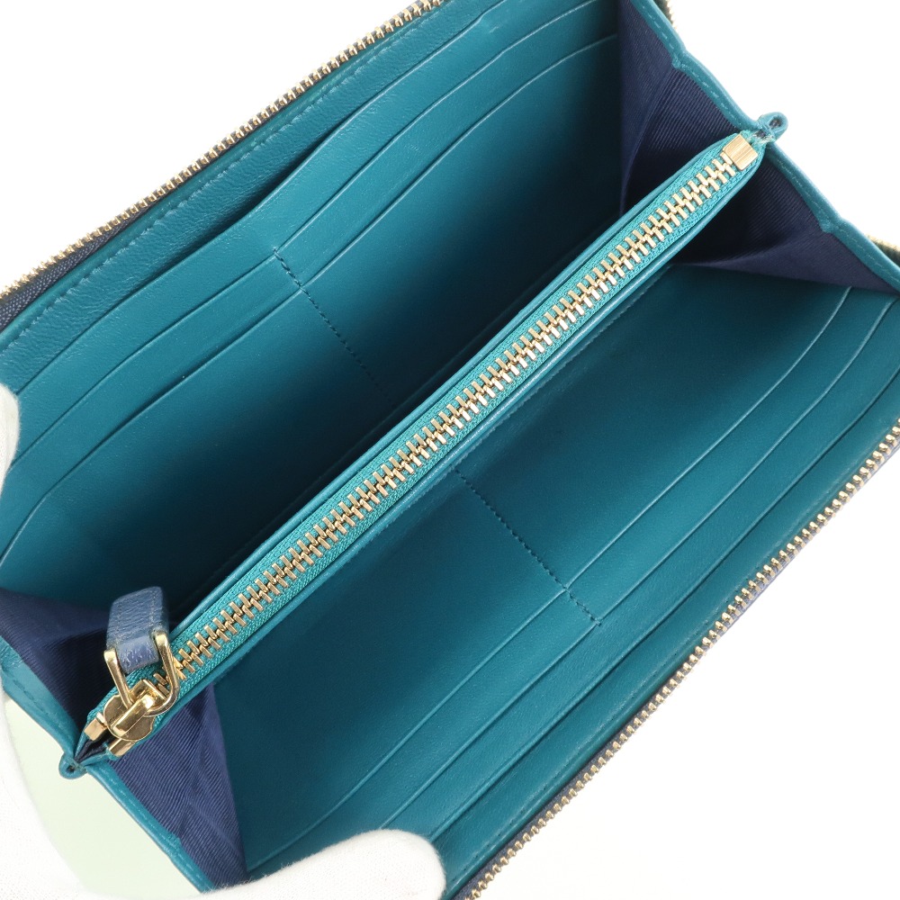 Bvlgari ブルガリ カーフ ネイビー レディース 長財布 中古 Smasell スマセル 公式通販 サスティナブルアウトレットモール スマセル