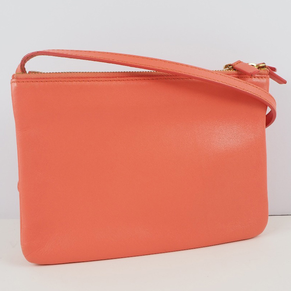 CELINE】セリーヌ トリオスモール 165113ETA ラムスキン コーラル ...