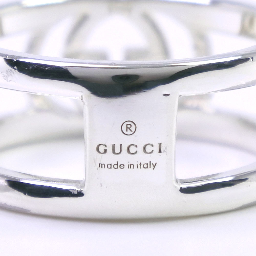 GUCCI Interlocking G Ring Silver925 #6.75(US Size) Women | eBay