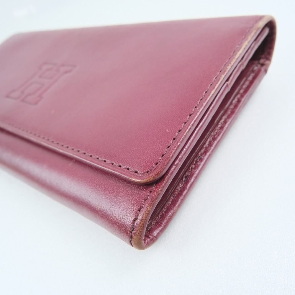 Hirofu ヒロフ カーフ 赤 レディース 長財布 中古 Smasell スマセル 公式通販 サスティナブルアウトレットモール スマセル