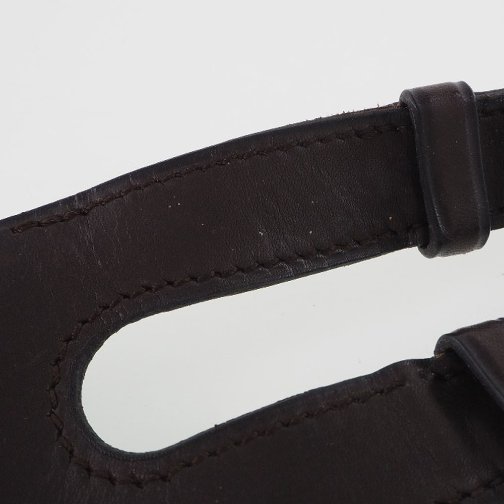 HERMES】エルメス レザー 茶 □J レディース ベルト【中古】 HERMES 