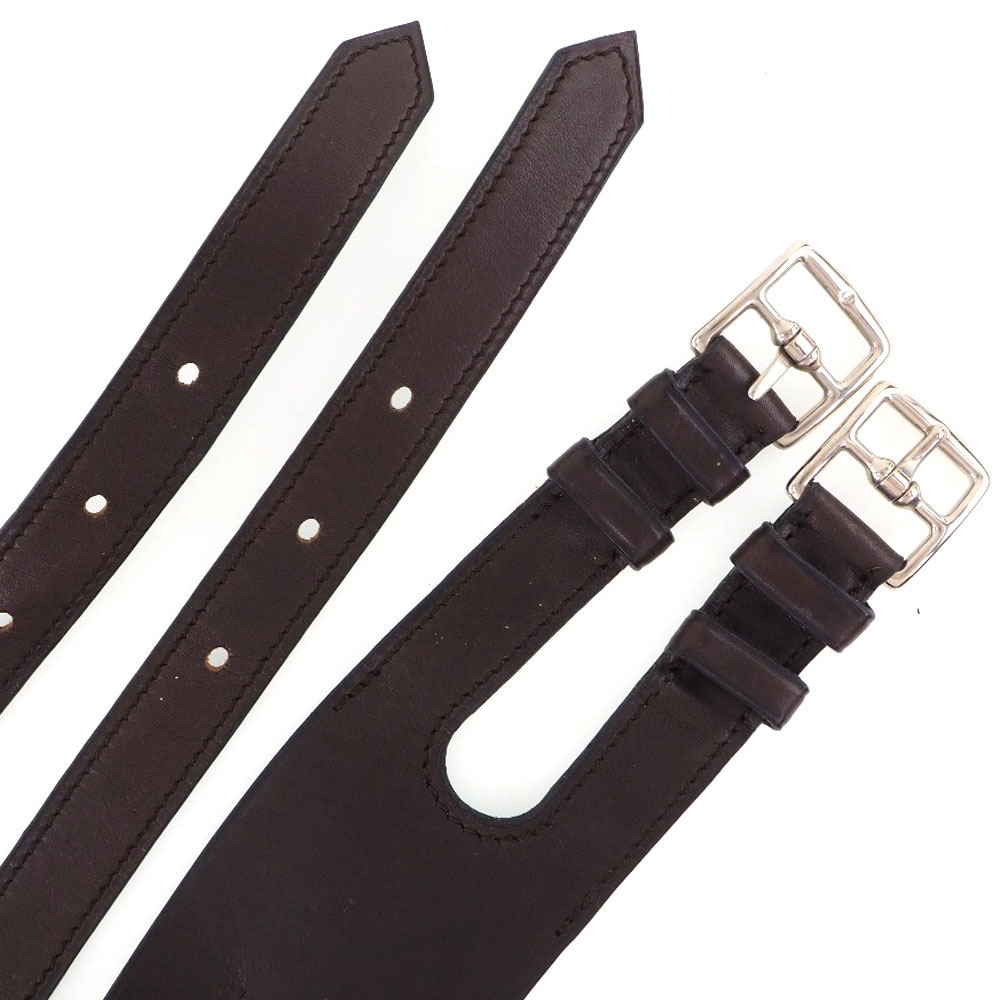 HERMES】エルメス レザー 茶 □J レディース ベルト【中古】 HERMES 