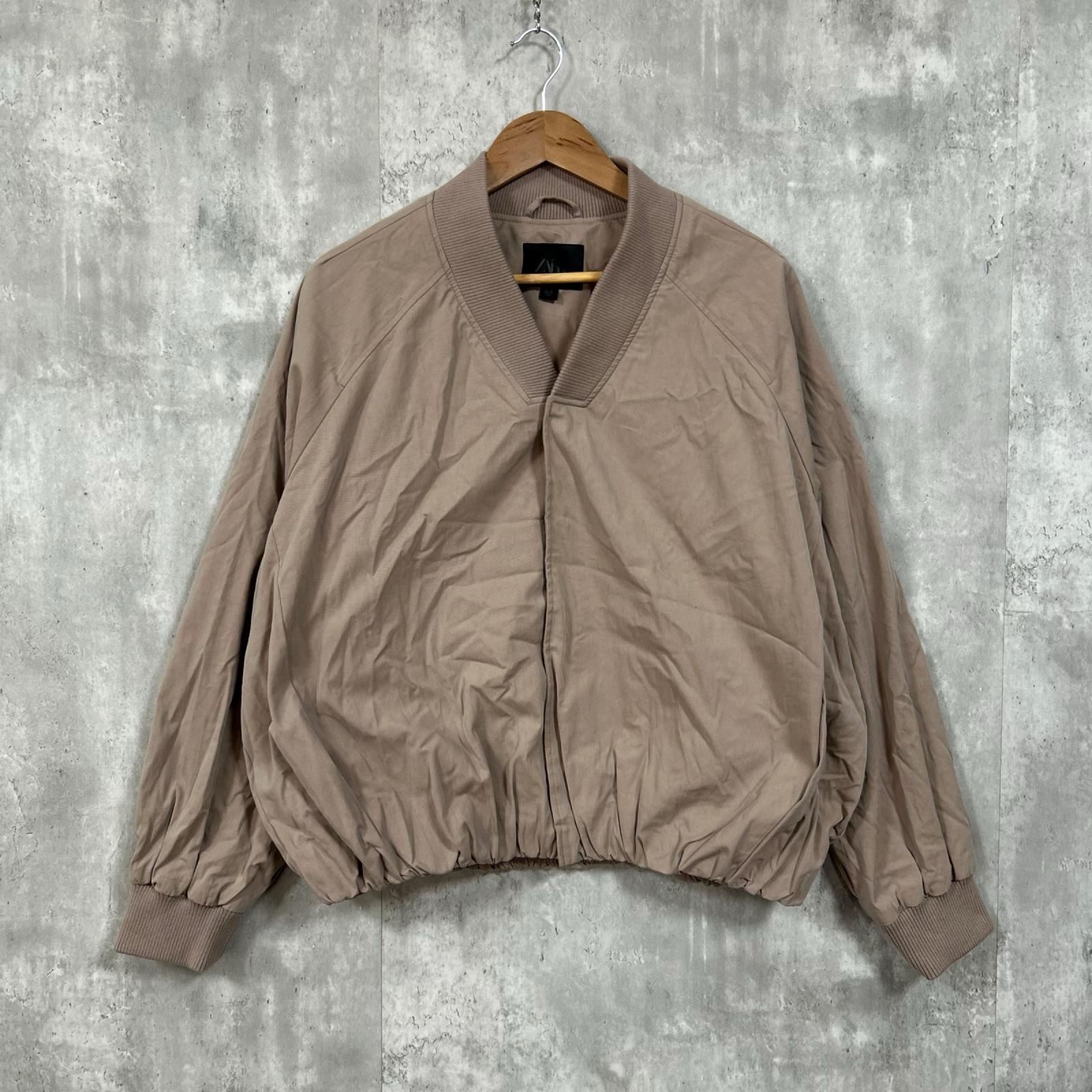 ZARA ザラ ブルゾン ライトウェイト ボンバージャケット L ベージュ 