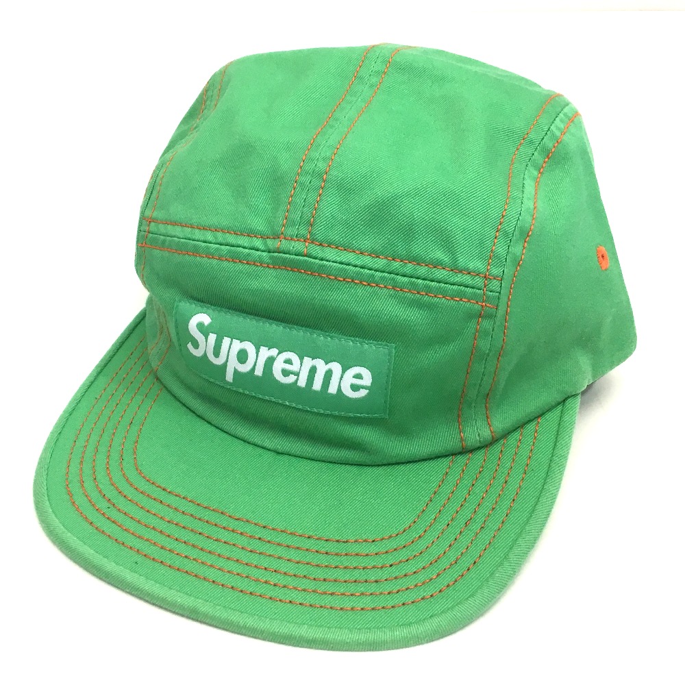 supreme contrast stitch camp cap