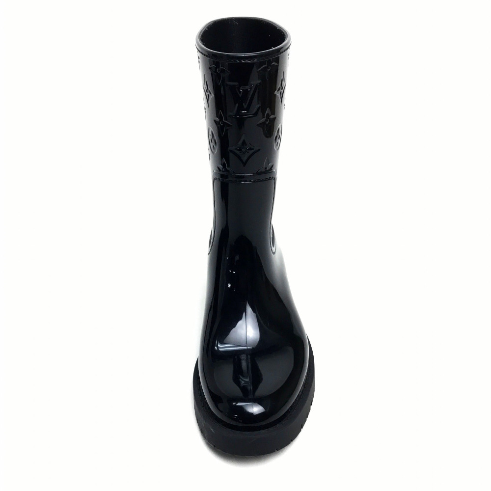 AUTHENTIC LOUIS VUITTON Drops line Monogram Vernis Medium Rain Boots | eBay
