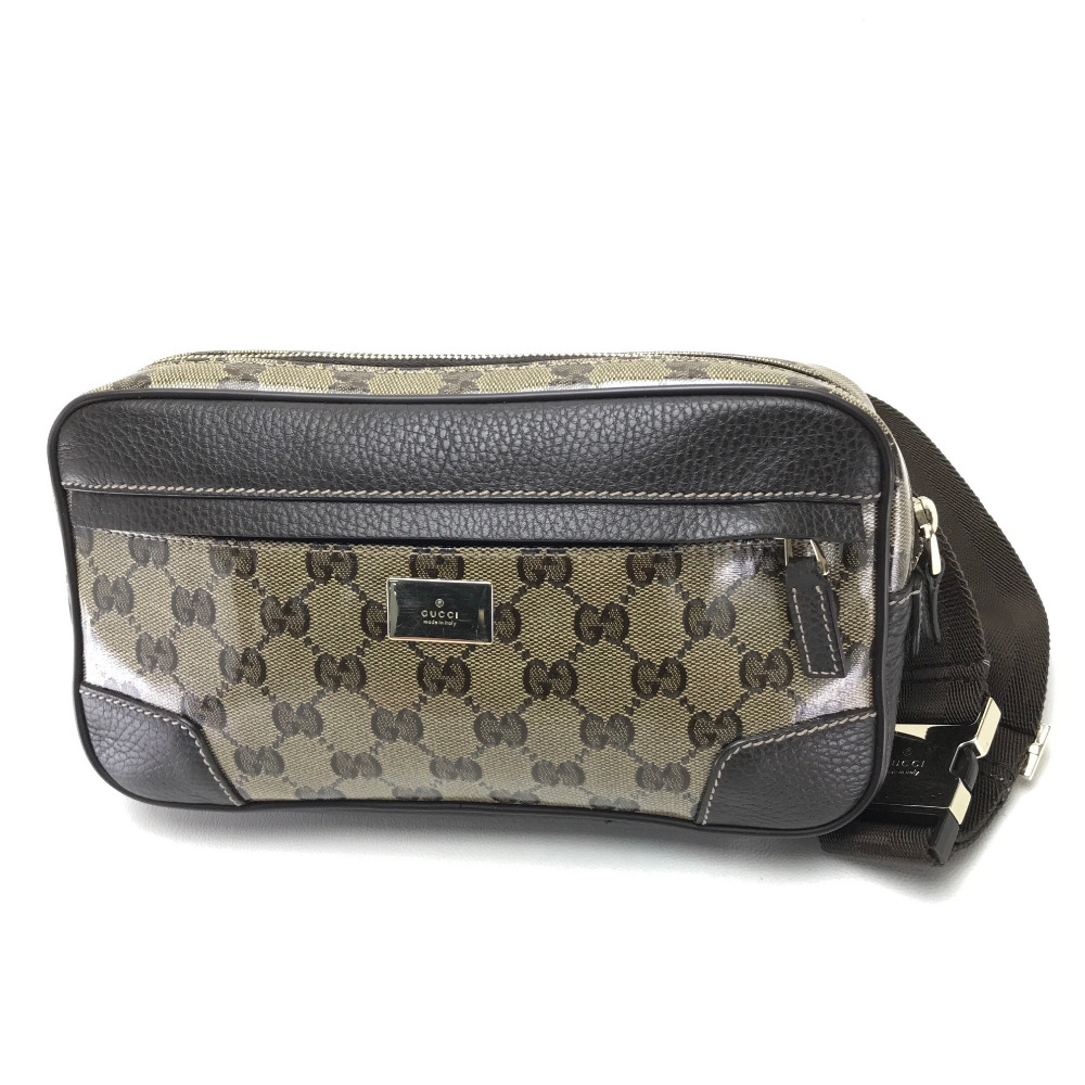 AUTHENTIC GUCCI GG Crystal Belt Bag Body Bag Hip bag - Waist Pouch Beige 336672 | eBay