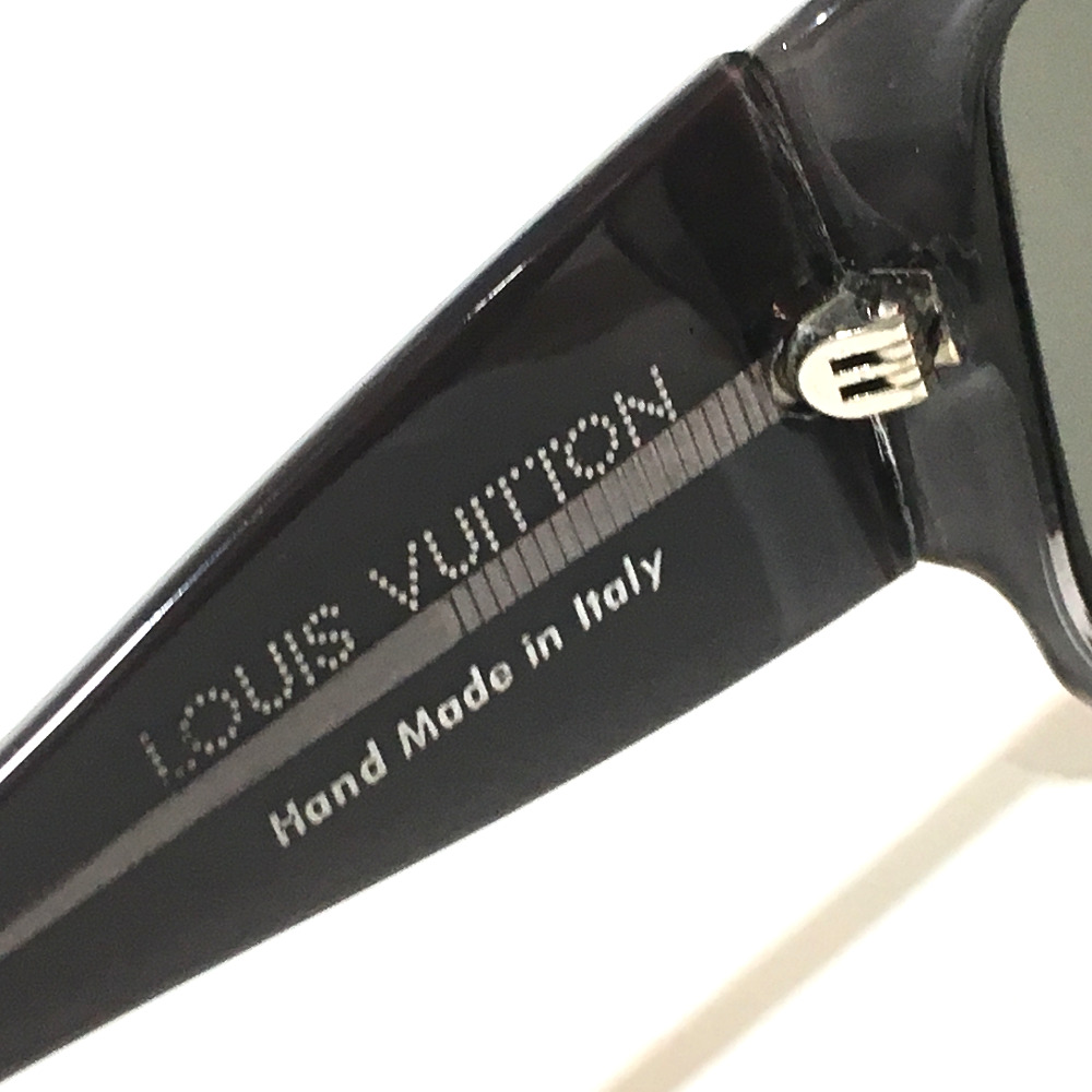AUTHENTIC LOUIS VUITTON Monogram Men&#39;s Women&#39;s Sunglasses Black Plastic Z0172E | eBay