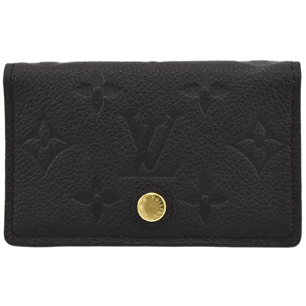 Lv Black Card Holder Women's