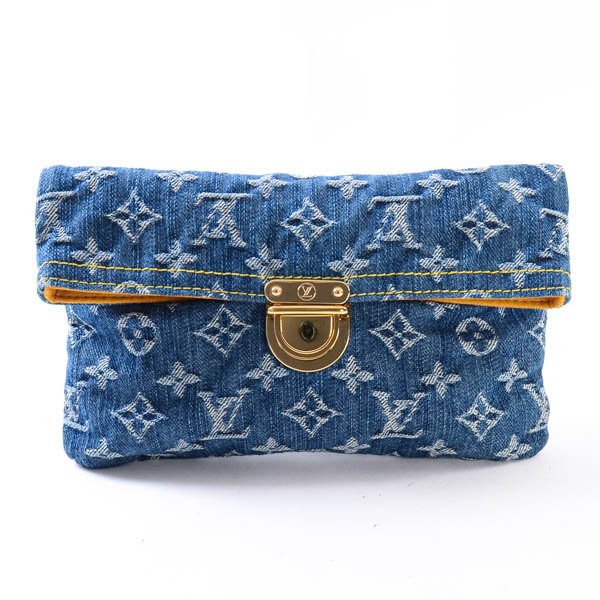 denim louis vuitton clutch