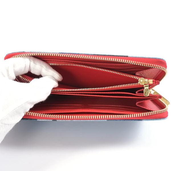 Louis Vuitton Zippy wallet M44938 purse denim Women | eBay