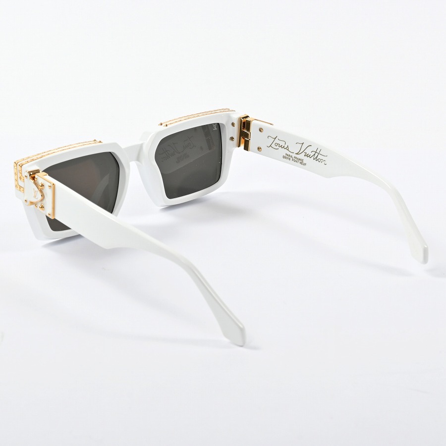 LOUIS VUITTON Z1166E Monogram 1.1 Millionaire Eyewear sunglasses acetate  White