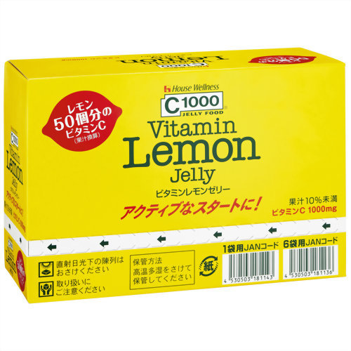 House Wellness Foods C1000 Vitamin Lemon Jelly 180gx6 Health Food Jelly Beverage Beauty ー The Best Place To Buy Japanese Quality Products Samurai Mall