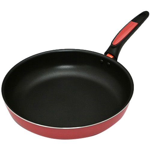 large frying pan with glass lid