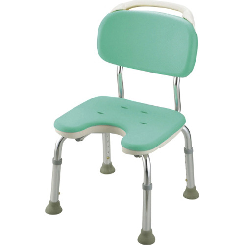 Ritchell Soft Shower Chair U Shaped Compact With Green Ritchell Soft Shower Chair U
