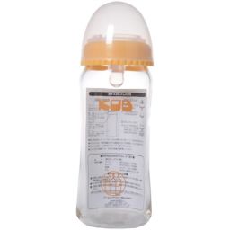 Kosin Baby Kob Wide Mouthed Baby Bottle 250 Ml Yellow Baby Kids Baby Bottle Glass ー The Best Place To Buy Japanese Quality Products Samurai Mall