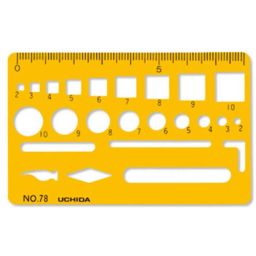Marby Uchida Template Cards Ruler 78 Home Kitchen Templates ー The Best Place To Buy Japanese Quality Products Samurai Mall