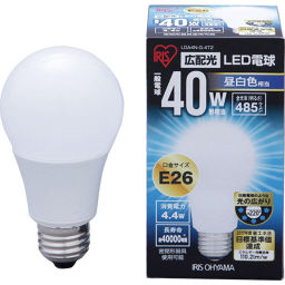 Iris Oyama Iris Oyama Led Bulb Wide Light Distribution Type Daylight White Equivalent E26 Base 485lm Lda4n G 4t2 Home Appliance Led Bulb ー The Best Place To Buy Japanese Quality Products Samurai Mall