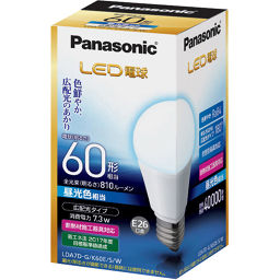 Panasonic Panasonic Led Bulb Wide Light Distribution Type Daylight Color Equivalent E26 Base Bulb 60 Type Equivalent 810lm Lda7dgk60esw Home Appliance Led Bulb E26 Base ー The Best Place To Buy Japanese