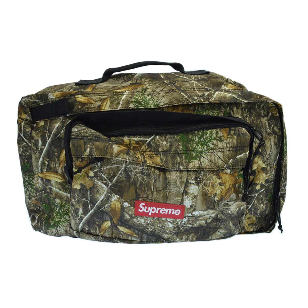 supreme camo duffle bag