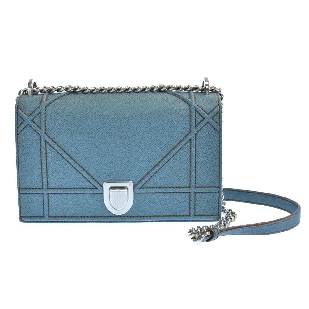 DIOR Diorama Shoulder Bag Diorama ChainShoulder Bag Blue | eBay