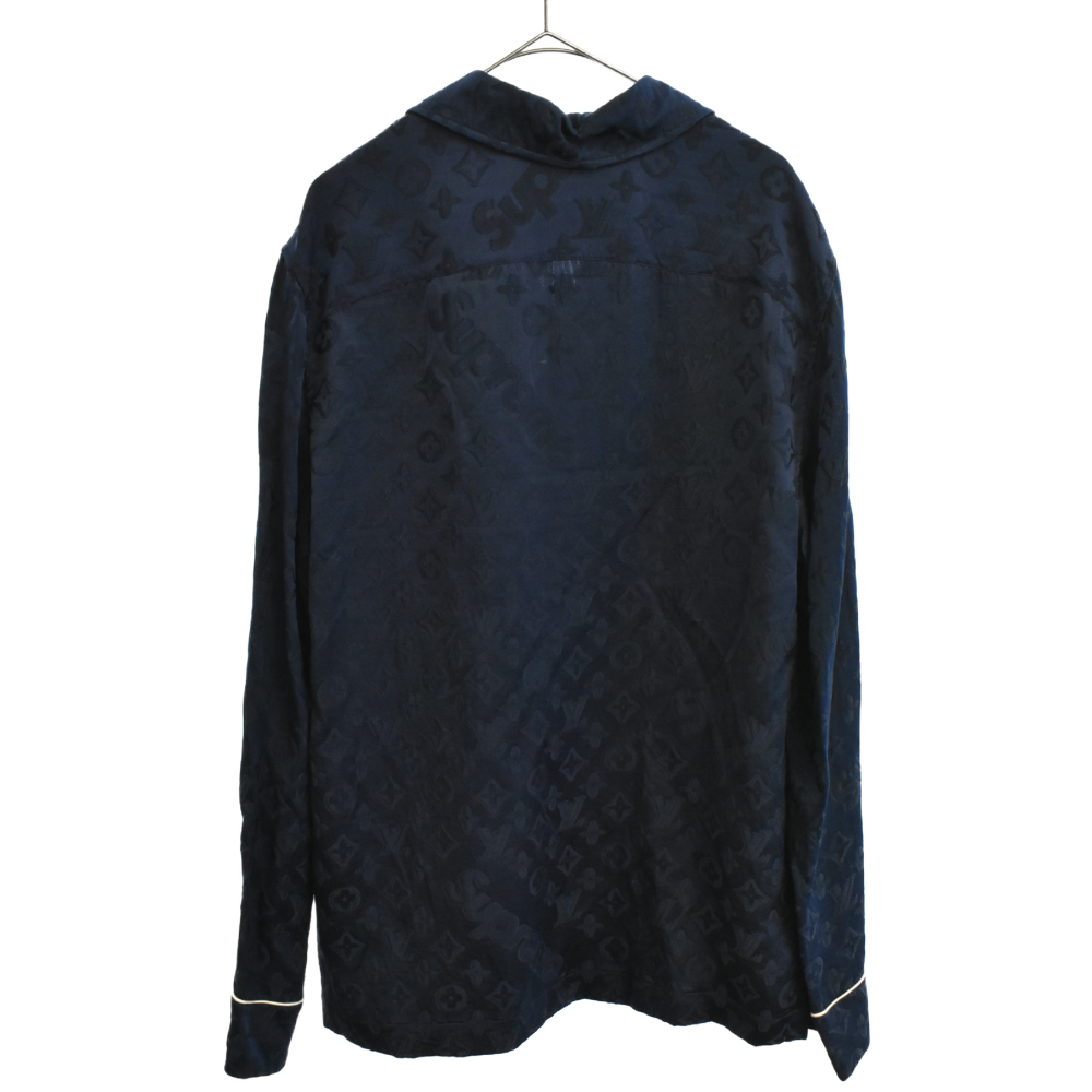 SUPREME × LOUIS VUITTON 17AW Louis Vuitton silk pajamas shirt jacket | eBay