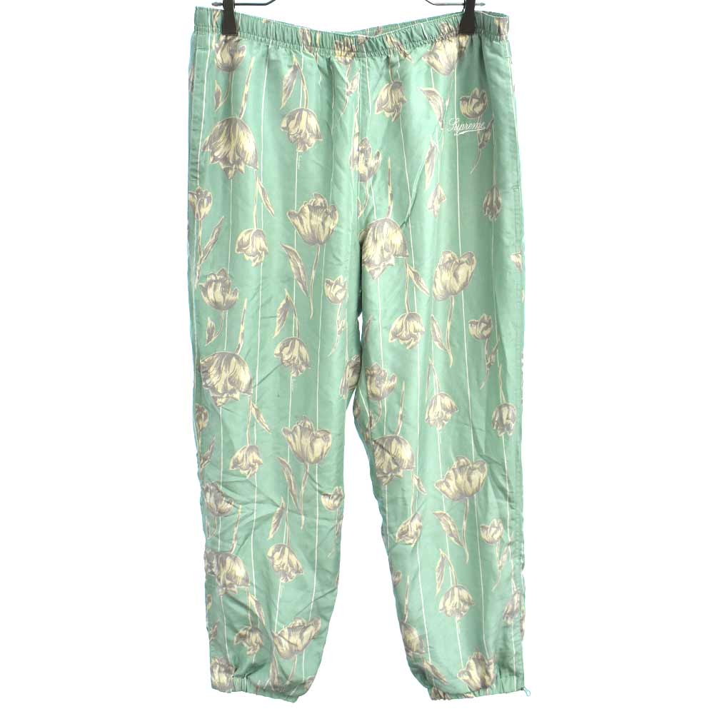 supreme floral silk track pant