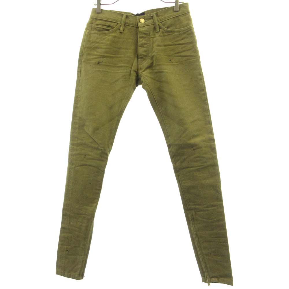 fear of god painted jeans