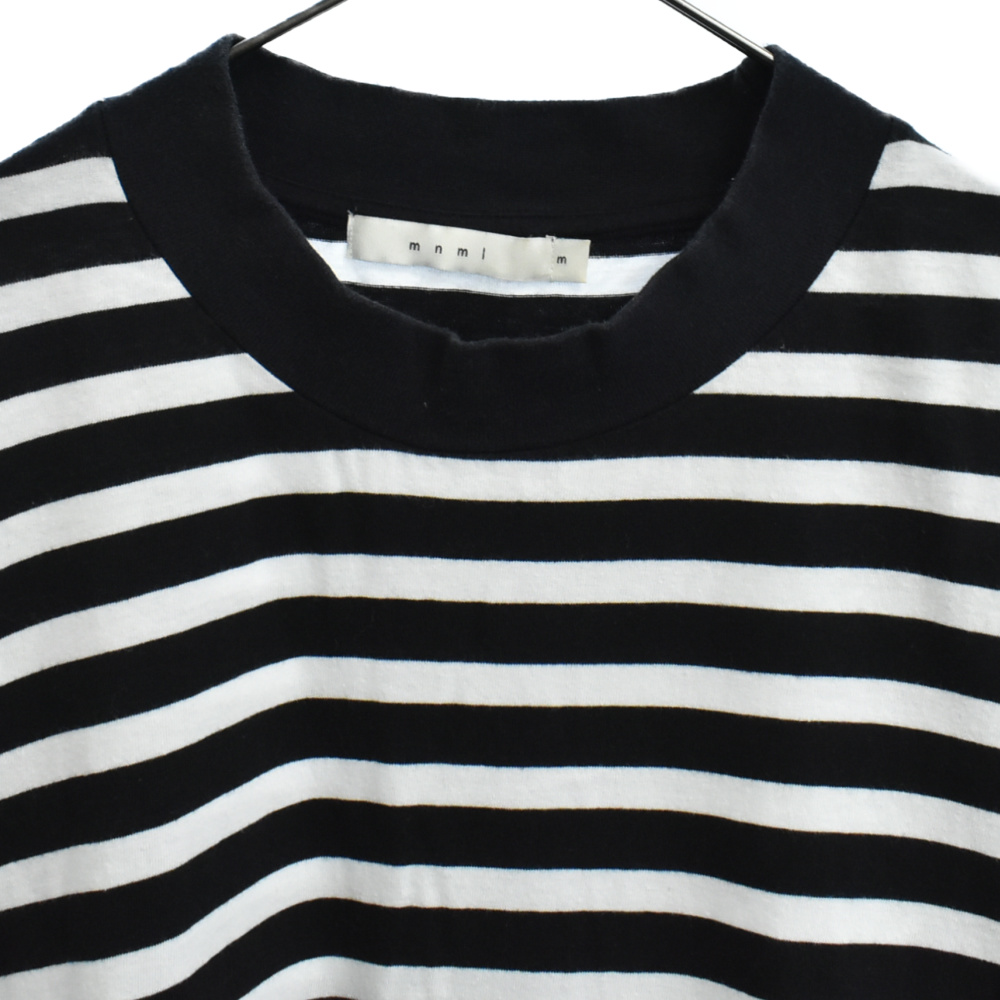 Download MNML Border mock neck long sleeve T-shirt cut and sew ...
