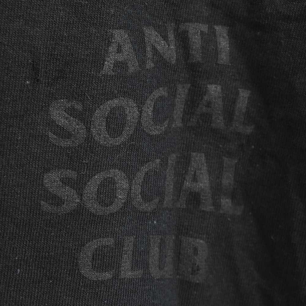 ANTI SOCIAL SOCIAL CLUB Back flower logo print short sleeve T-shirt cut