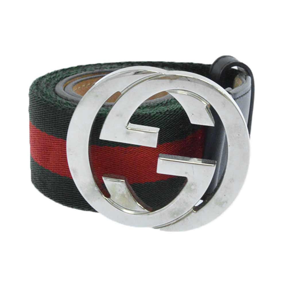 guccissima belt with interlocking g