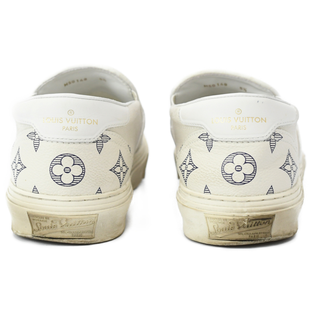 LOUIS VUITTON Trocadero Line Monogram Slip-On Sneaker White MS0148 | eBay