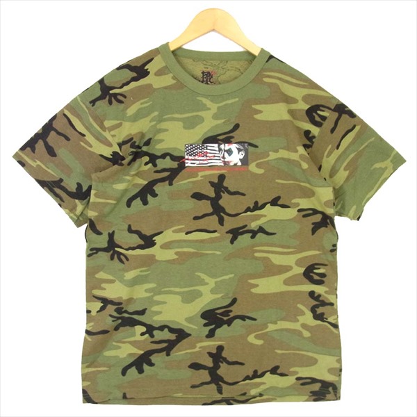 エフアールティー FRT Ｔシャツ GOD BROS AMERICA CAMO T-SHIRT ゴッド