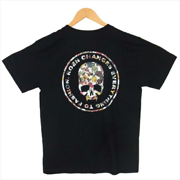 ROEN ロエン Ｔシャツ 52047014 FLOWER SKULL SS Tee フラワースカル