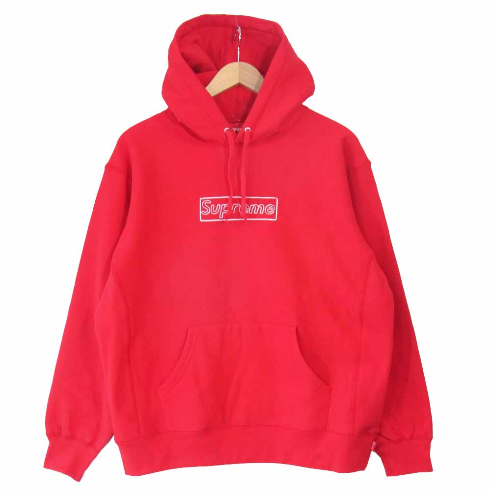 Supreme KAWS Chalk Logo Hooded パーカー カウズ