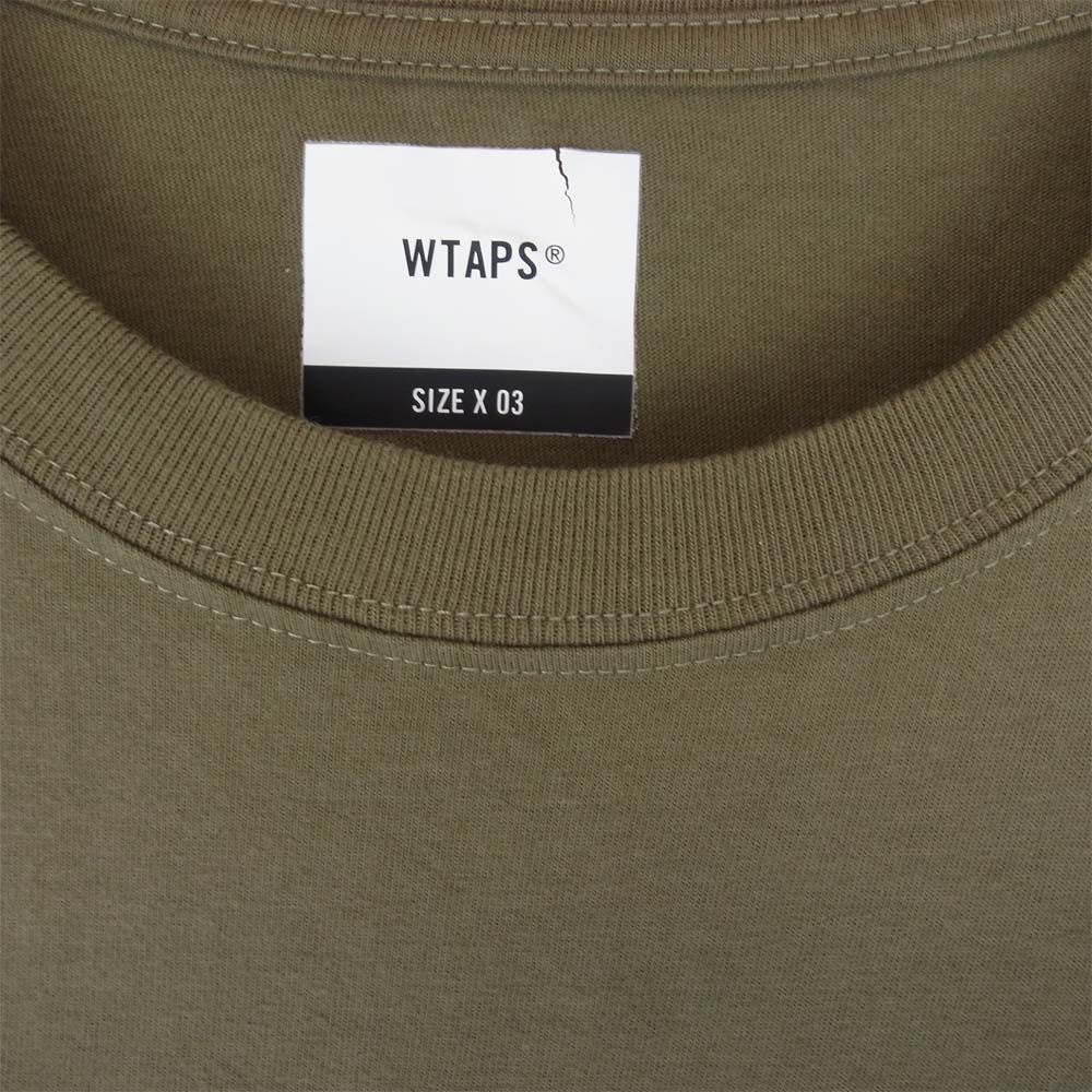 WTAPS ダブルタップス Ｔシャツ 20SS 201PCDT-ST08S TIMES TEE カーキ