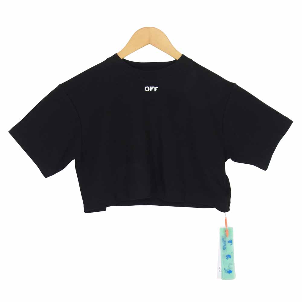 OFF-WHITE オフホワイト Ｔシャツ RIB CROPPED CASUAL TEE レディース