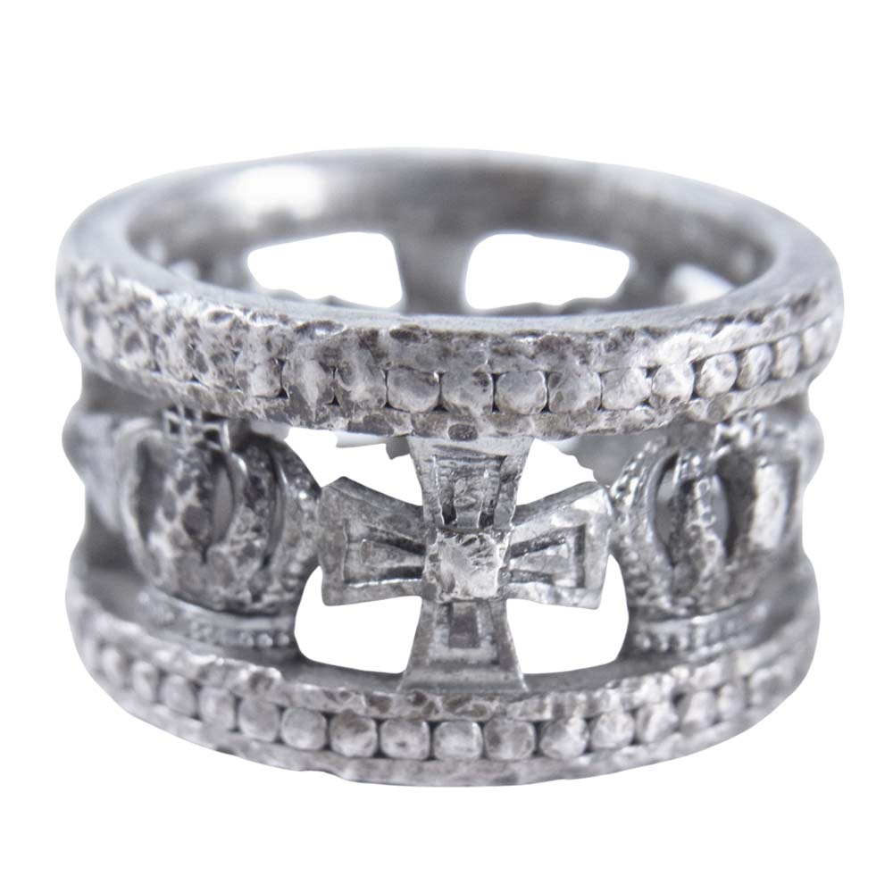 Justin Davis ジャスティンデイビス リング Srj175 Medieval Wedding Band クラウン クロス モチーフ スター リング シルバー系 9号程度 Smasell スマセル 公式通販 サスティナブルアウトレットモール スマセル