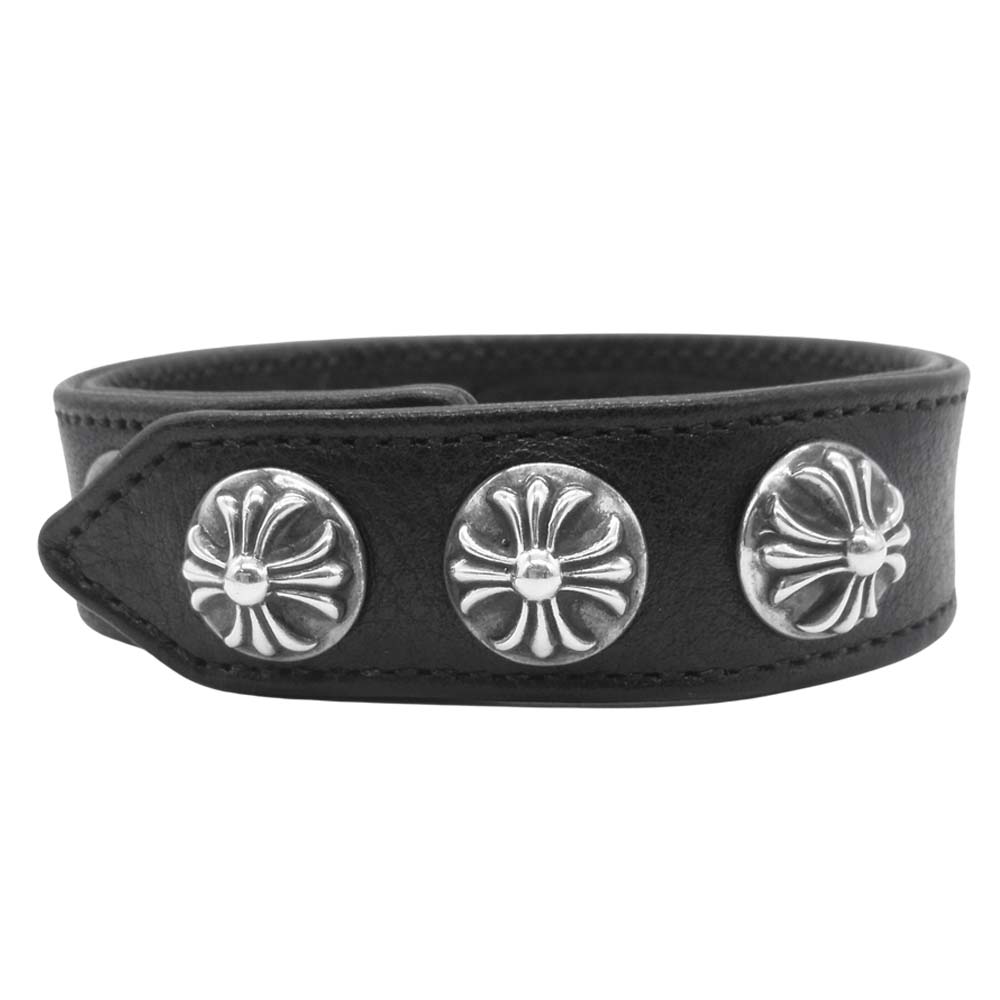 CHROME HEARTS クロムハーツ（原本有） ブレスレット 3BTN 2SNP CRS