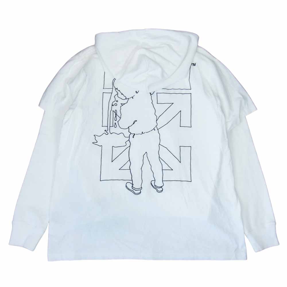 OFF-WHITE オフホワイト パーカー 20AW BARREL WORKER DOUBLE TEE